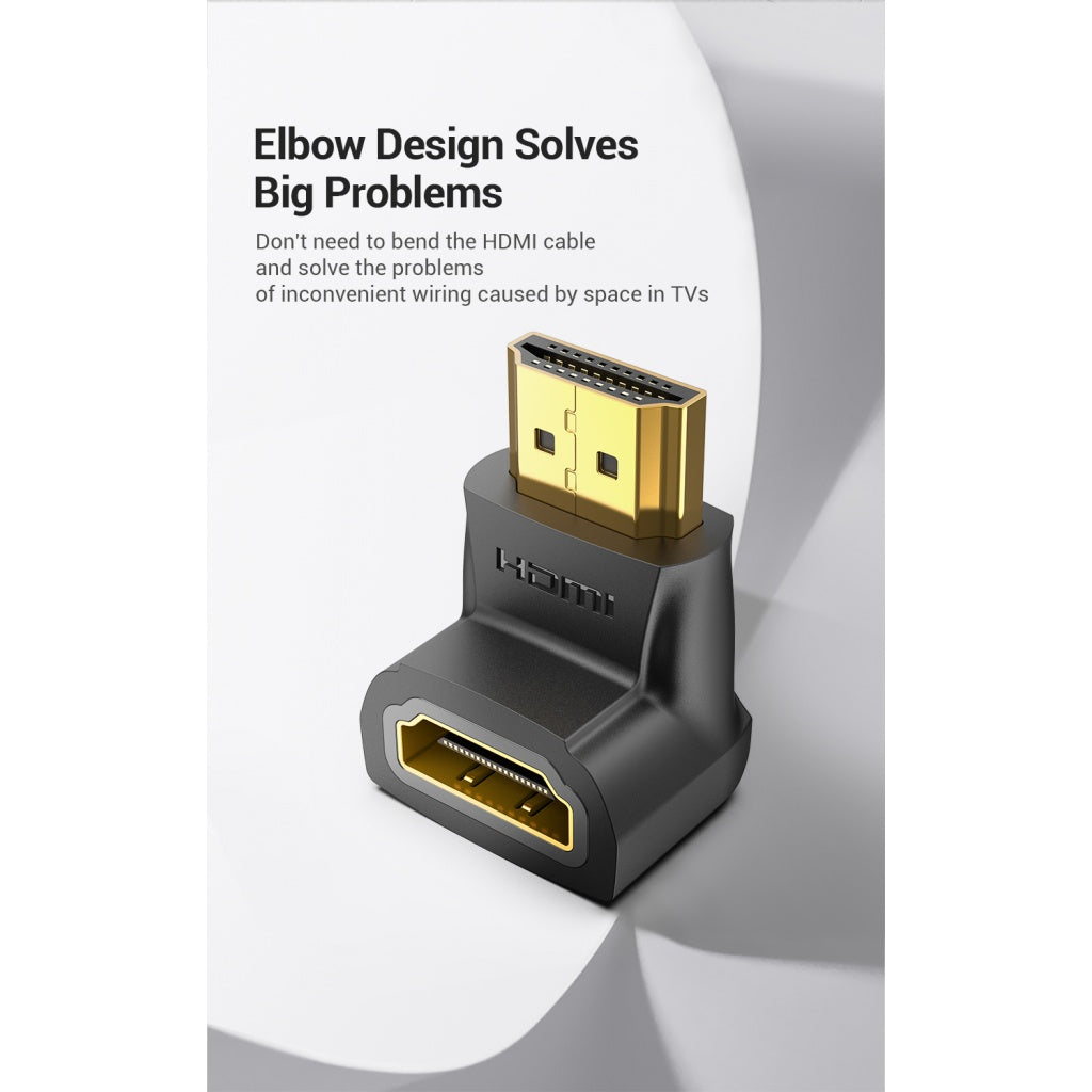 Adaptador HDMI de 270° Macho/Hembra / Negro AINB0 Vention