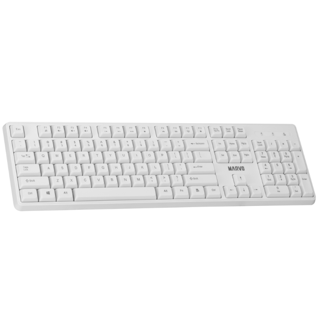 Combo Marvo Mouse/Teclado Inalámbrico WS005 Negro/Blanco