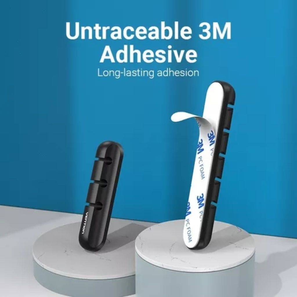 Organizador de Cables para Escritorio p/3 Cables Negro KBTB0 Vention