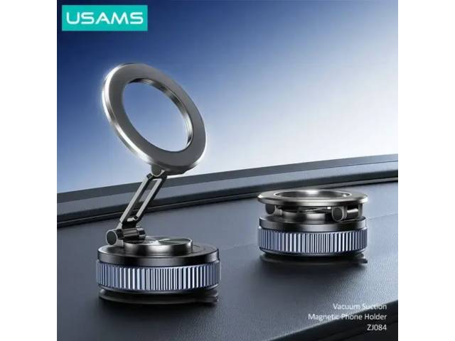 Soporte Magnético c/Succión ZJ084 Negro USAMS