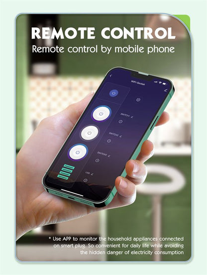 Adaptador Multifunción Wi-Fi 30W QC3.0 + 2 Auto ID + PD + 3 Enchufes LDNIO SEW3452