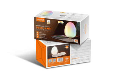 Lámpara de escritorio con carga rápida inalámbrica 15W Blanco LDNIO Y3