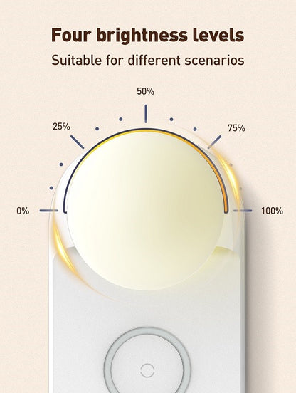 Lámpara de escritorio con carga rápida inalámbrica 15W Blanco LDNIO Y3