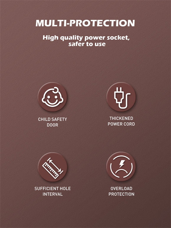 Adaptador Multifunción 65W 2 QC3.0+2 USB C PD+3 Enchufes Carga Rápida Blanco LDNIO SE3436