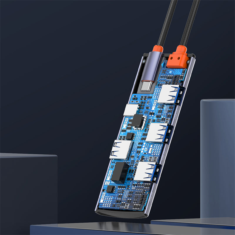Hub USB LDNIO 5 en 1 - Tipo C a 4x USB 3.0
