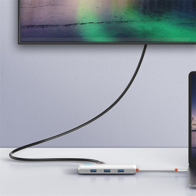 Expansión HUB 6 en 1 Tipo C USB C + HDMI + 3 USB 3.0 + RJ45 Ethernet LDNIO DS-26H