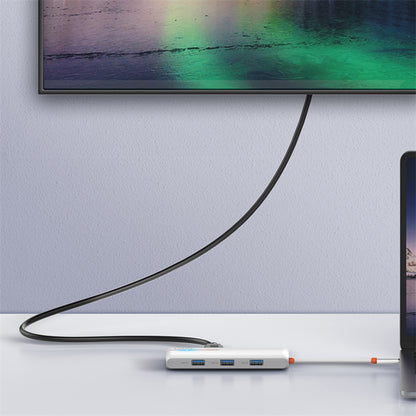 Expansión HUB 6 en 1 Tipo C USB C + HDMI + 3 USB 3.0 + RJ45 Ethernet LDNIO DS-26H