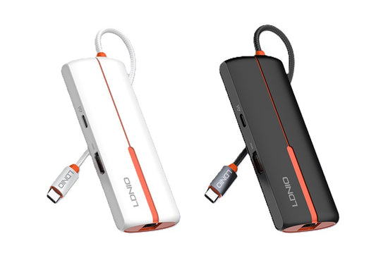 Expansión HUB 6 en 1 Tipo C USB C + HDMI + 3 USB 3.0 + RJ45 Ethernet LDNIO DS-26H