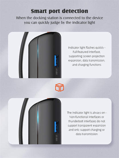 Expansión HUB 6 en 1 Tipo C USB C + HDMI + 3 USB 3.0 + RJ45 Ethernet LDNIO DS-26H