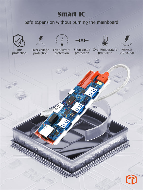 Expansión HUB 6 en 1 Tipo C USB C + HDMI + 3 USB 3.0 + RJ45 Ethernet LDNIO DS-26H