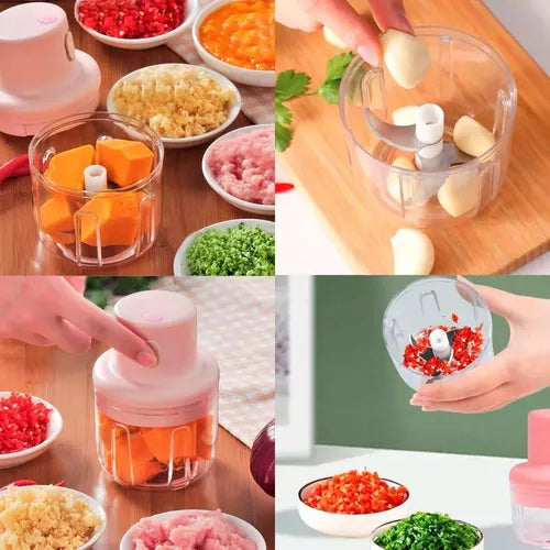 Mini Procesador Usb Para Ajo Y Verduras, Triturador Portátil