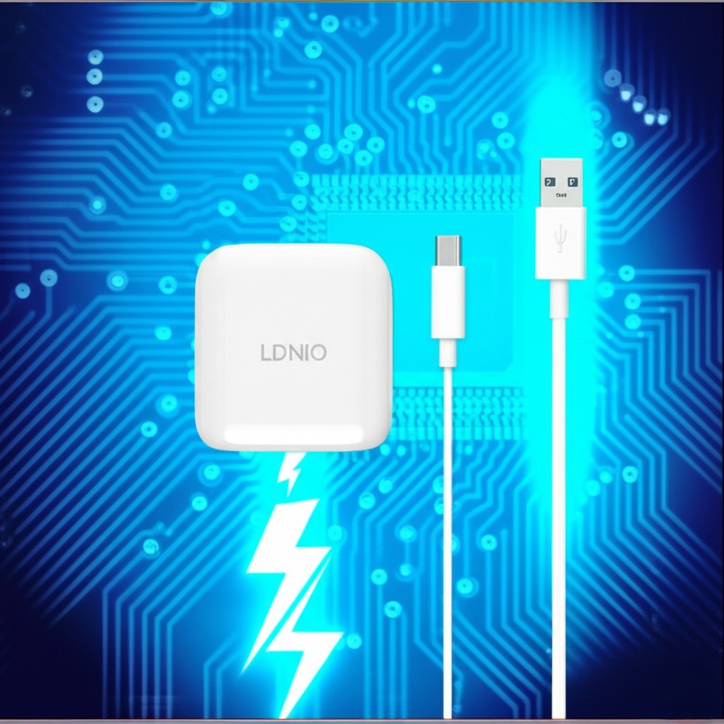 Cargador Pared 3A PD 20W (USB-C)+ QC3.0 LDNIO A2313C