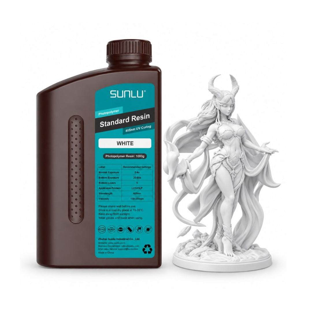 Resina 3D SUNLU Standard 1Kg - Alta Precisión y Bajo Olor