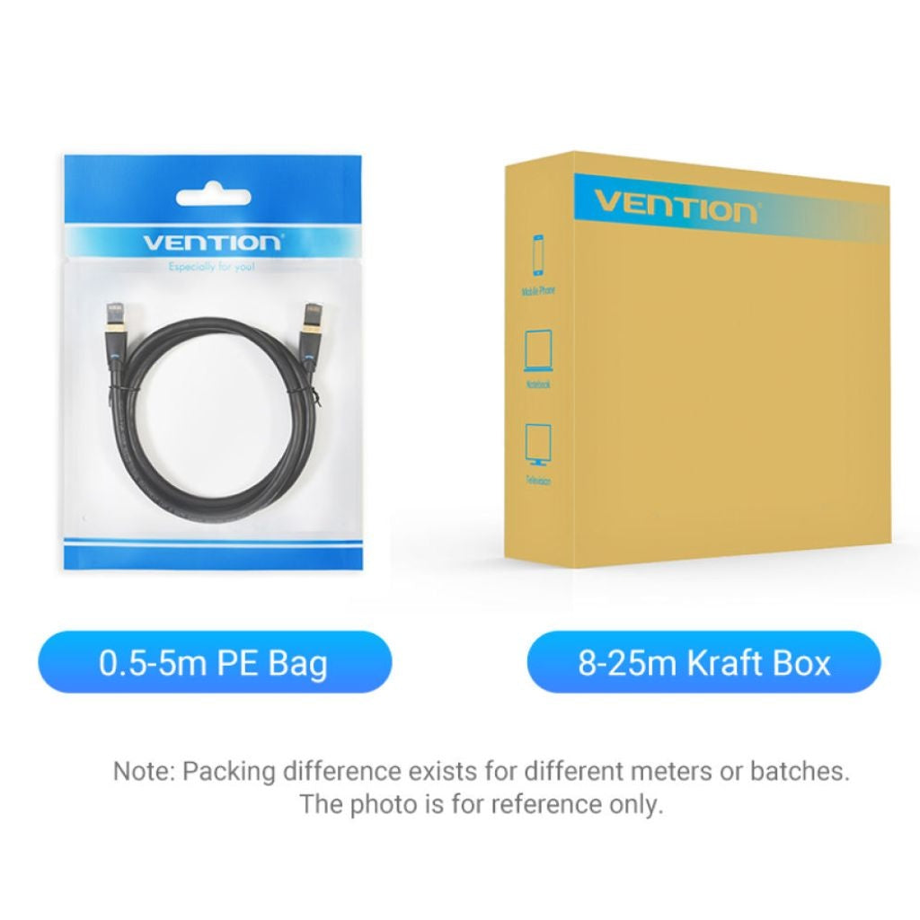 Cable Ethernet Vention Cat.8 SFTP - Máxima Velocidad 40Gbps