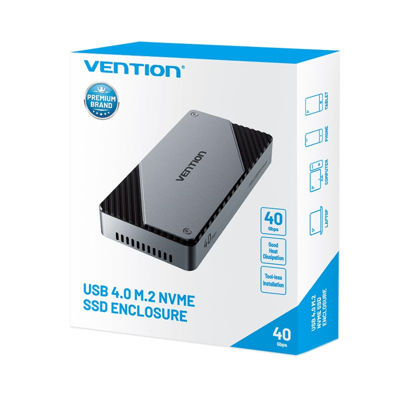 Gabinete SSD M.2 NVMe Vention USB4 - Transferencia 40Gbps