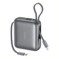 Power Bank Mini USAMS 10.000mAh - Cables Integrados 20W