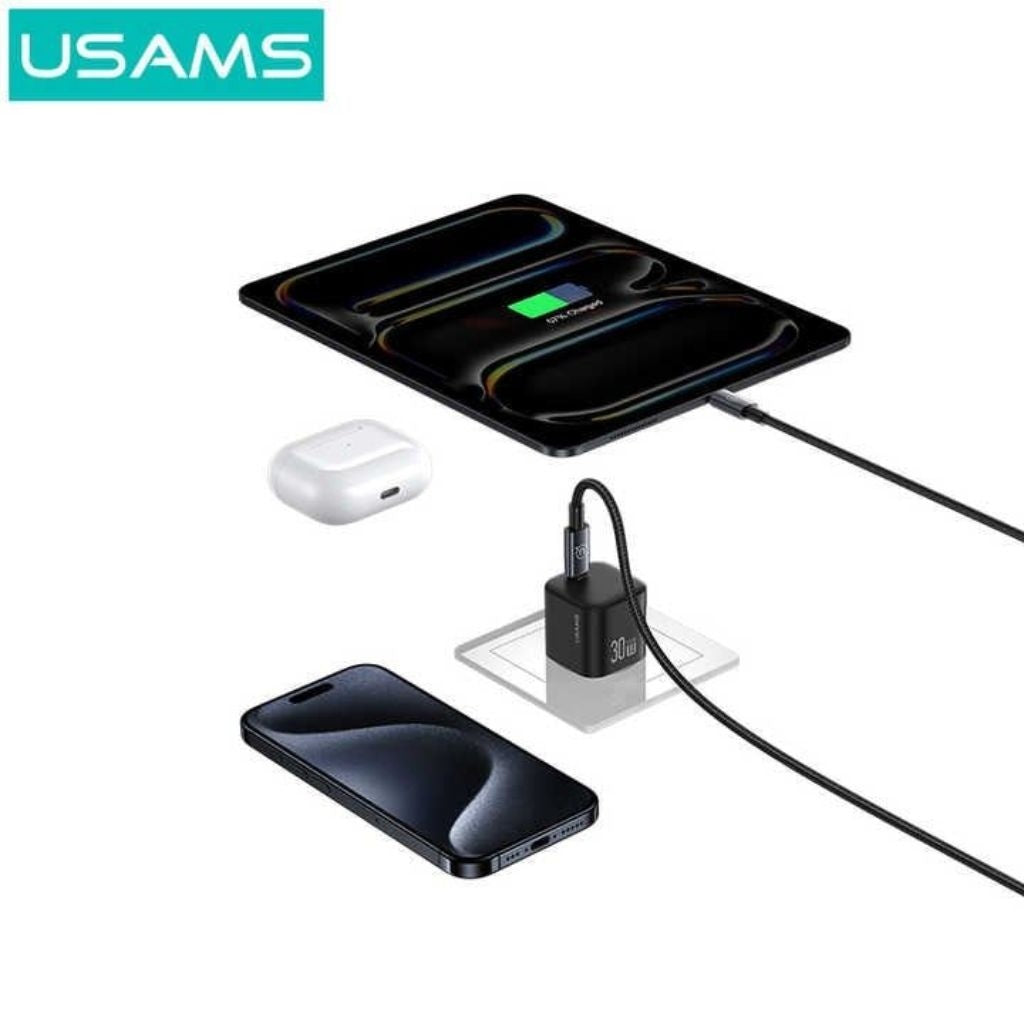Cargador de Pared USAMS GaN - Carga Rápida 30W