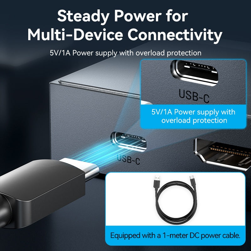 Switch HDMI Vention 3 en 1 - Resolución 8K 60Hz