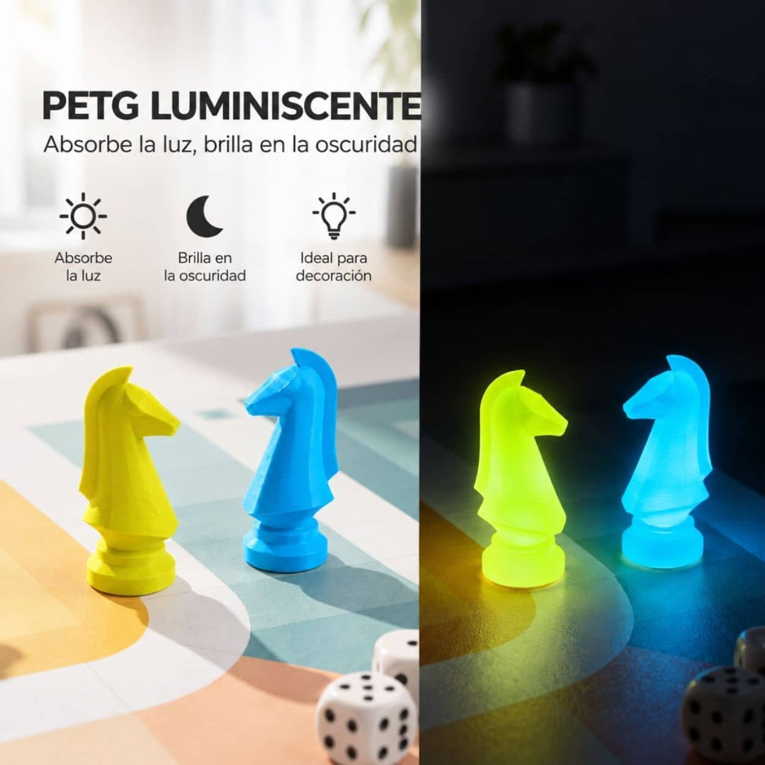 Filamento 3D SUNLU PETG Fosforescente - Brilla en la Oscuridad 1kg 1.75mm