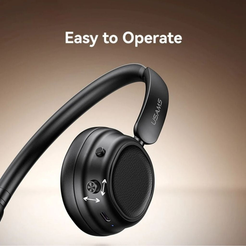 Auriculares Bluetooth USAMS SR01 - Cancelación Activa de Ruido
