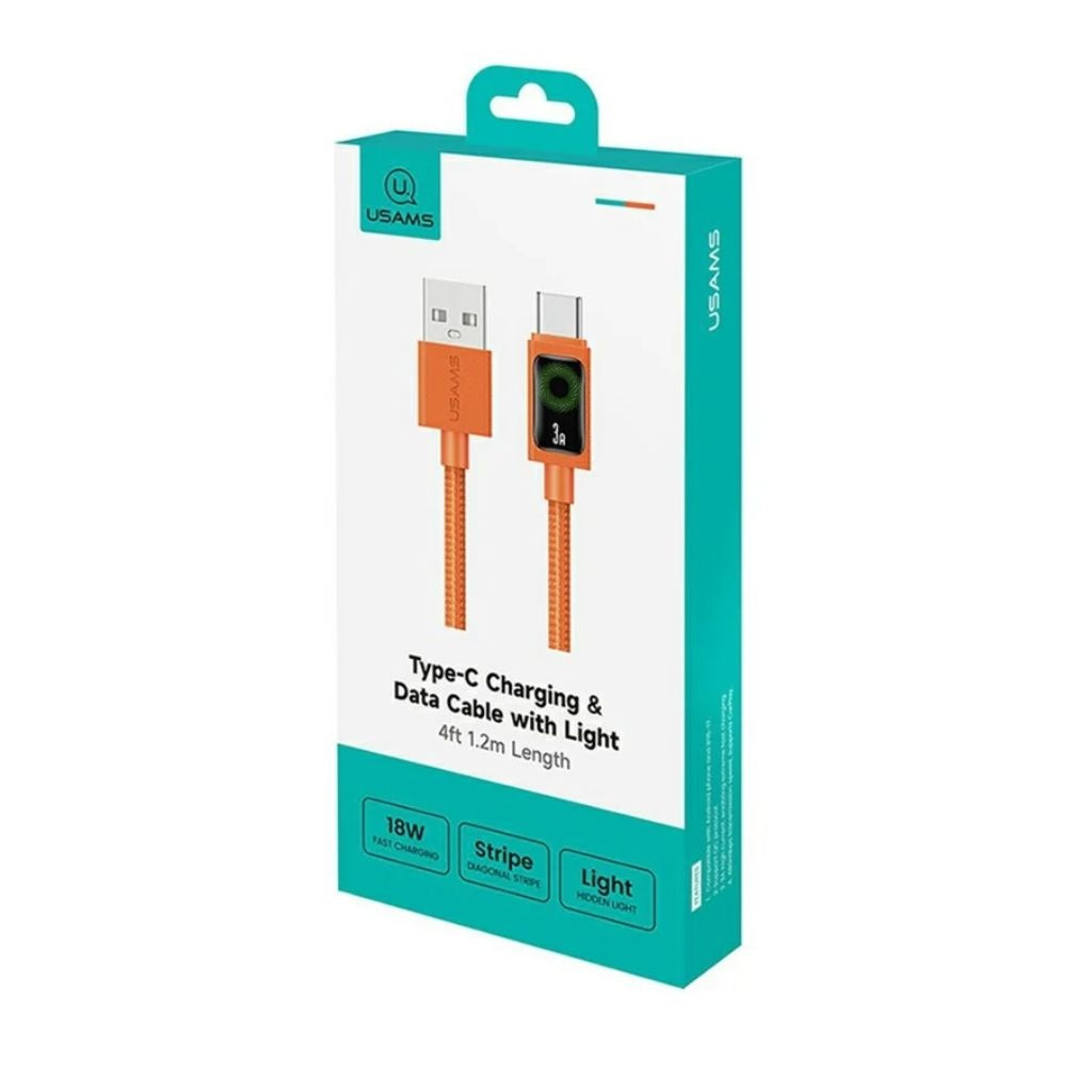 Cable USB-A a USB-C USAMS U92 - Carga Rápida 3A