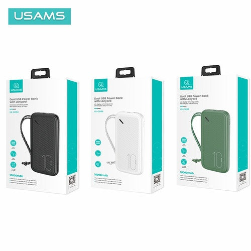 Power Bank USAMS 10.000mAh - Carga Dual Simultánea