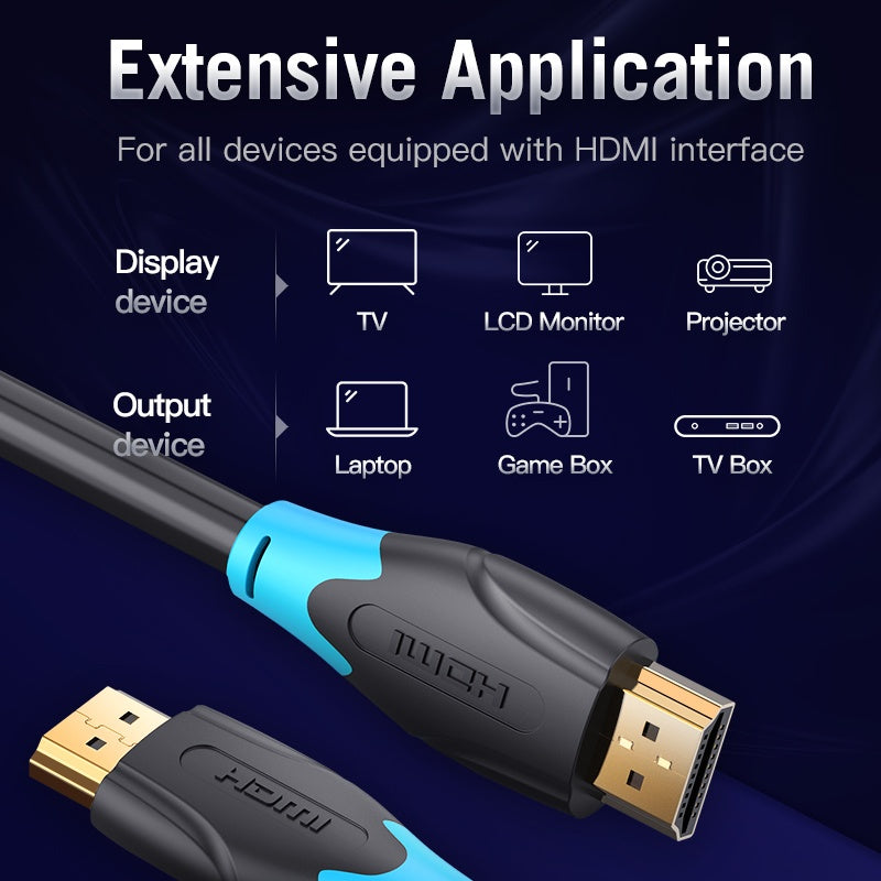 Cable HDMI Vention 4K - Resolución Ultra HD 60Hz