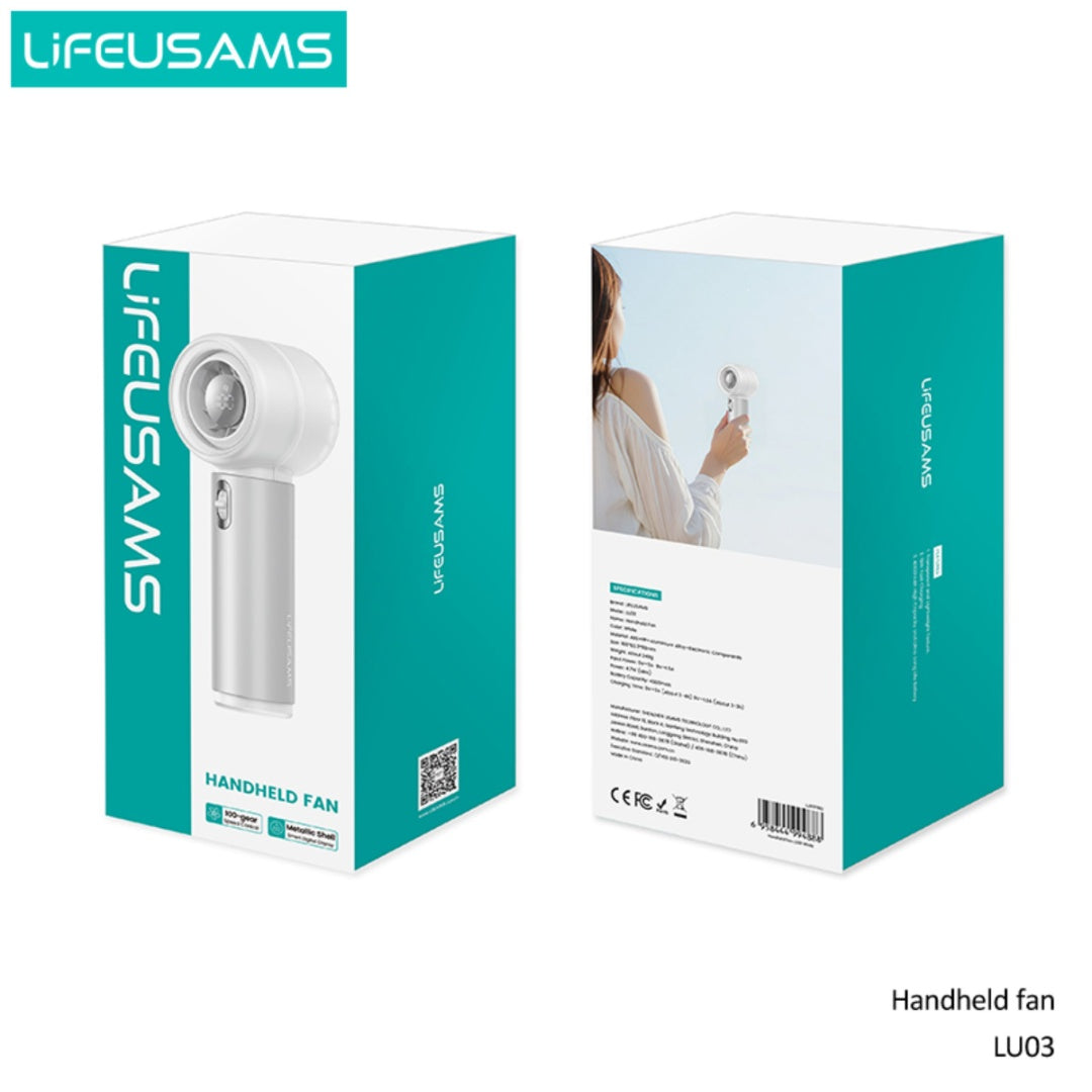 Mini Ventilador Portátil USAMS - Batería 4000mAh con Soporte