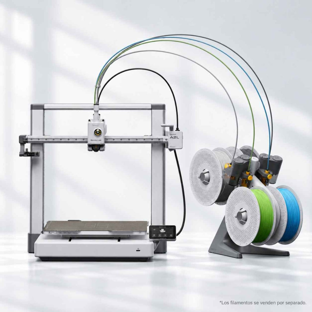 Impresora 3D Bambu Lab A2L Combo – Gran Formato 330mm y Multicolor AMS Lite