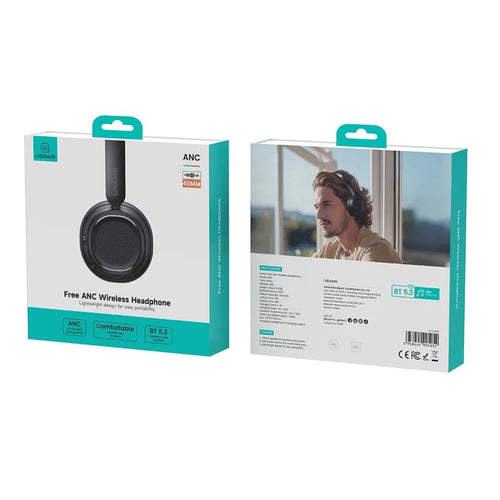 Auriculares Bluetooth USAMS SR01 - Cancelación Activa de Ruido