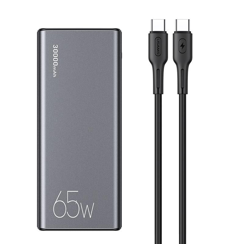 Power Bank USAMS 30.000mAh - Carga Rápida 65W
