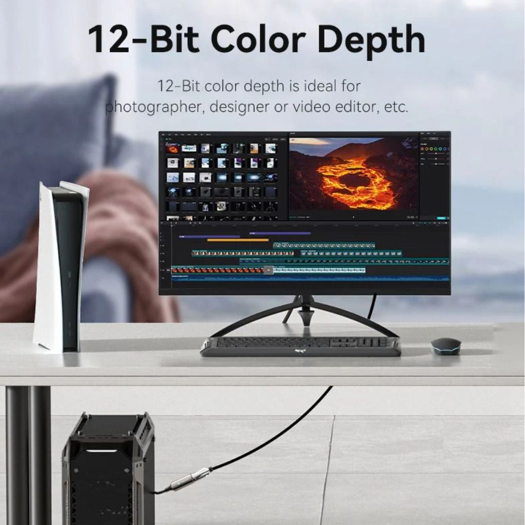 Adaptador DisplayPort a HDMI Vention - Resolución Ultra HD 8K