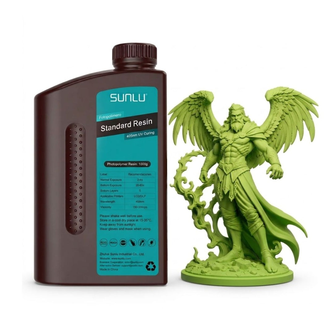 Resina 3D SUNLU Standard 1Kg - Alta Precisión y Bajo Olor