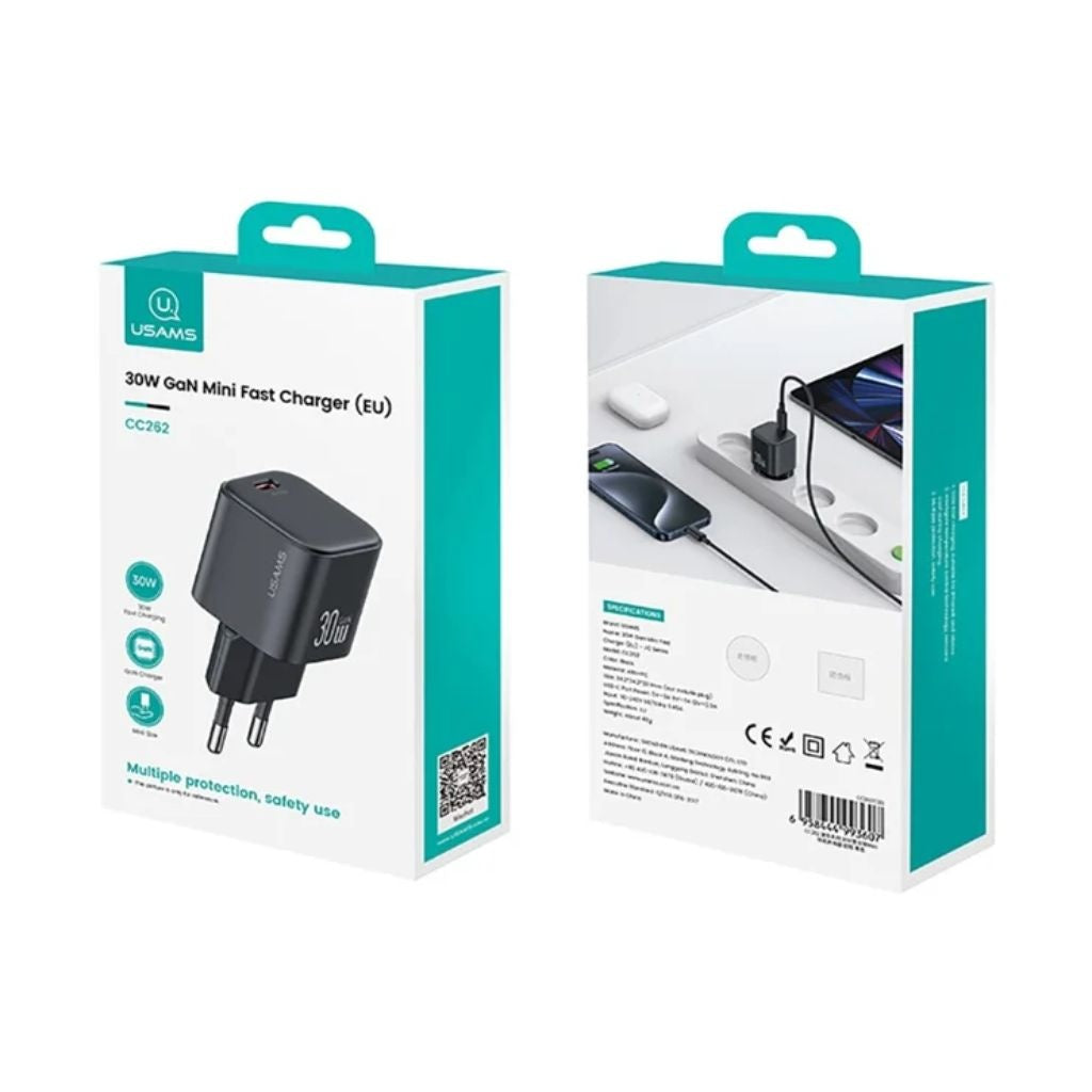 Cargador de Pared USAMS GaN - Carga Rápida 30W