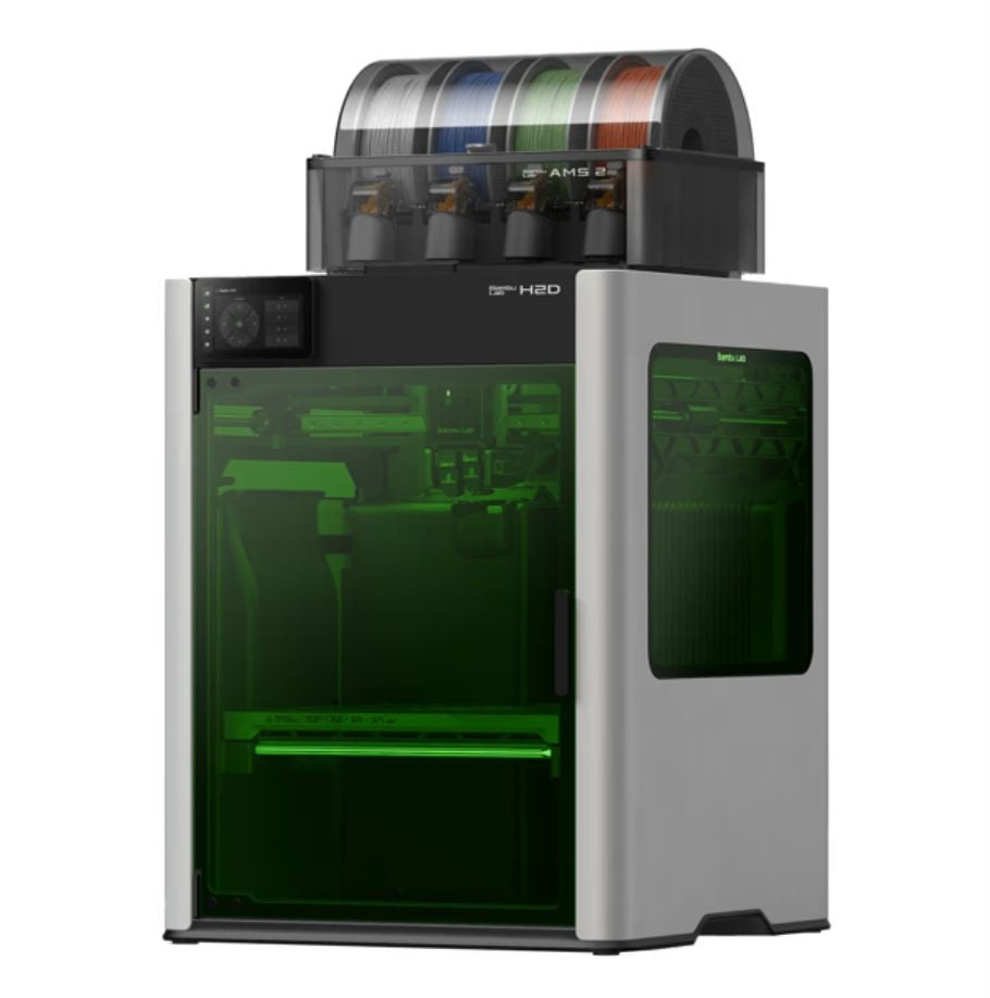 Impresora 3D Bambu Lab H2D Combo con AMS 2 Pro - Multicolor Automático y Lista para Láser