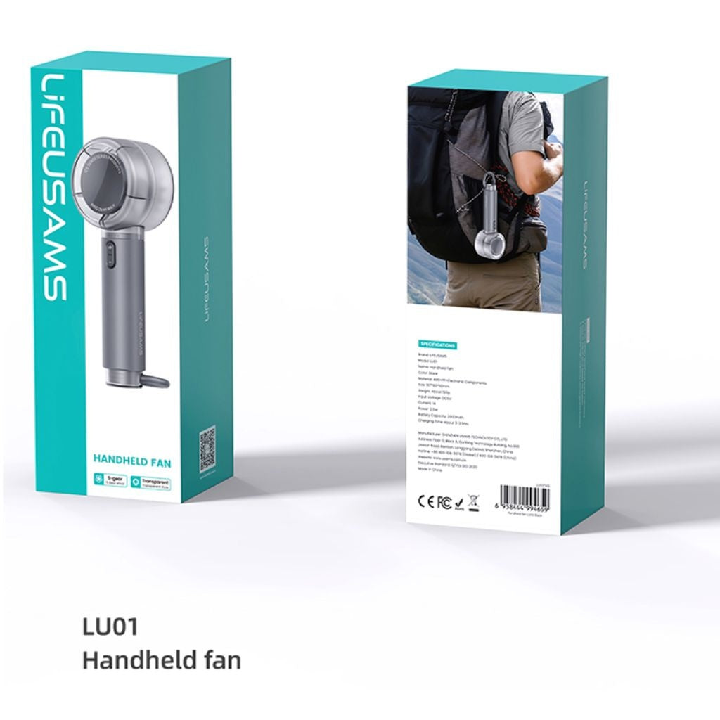 Ventilador Portátil USAMS - Batería 2000mAh con Soporte