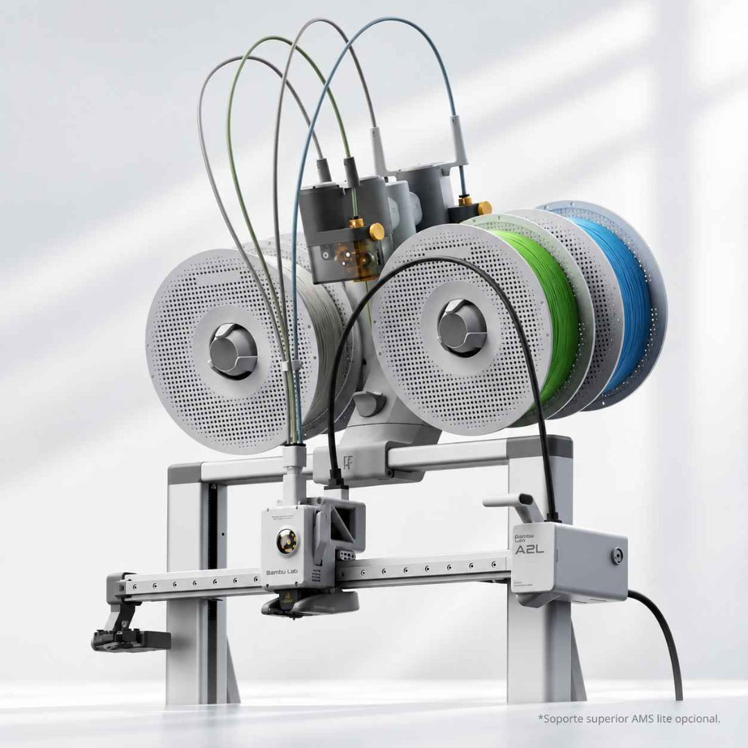 Impresora 3D Bambu Lab A2L Combo – Gran Formato 330mm y Multicolor AMS Lite