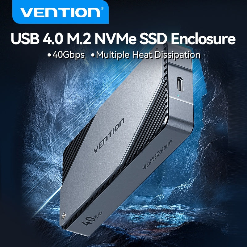 Gabinete SSD M.2 NVMe Vention USB4 - Transferencia 40Gbps
