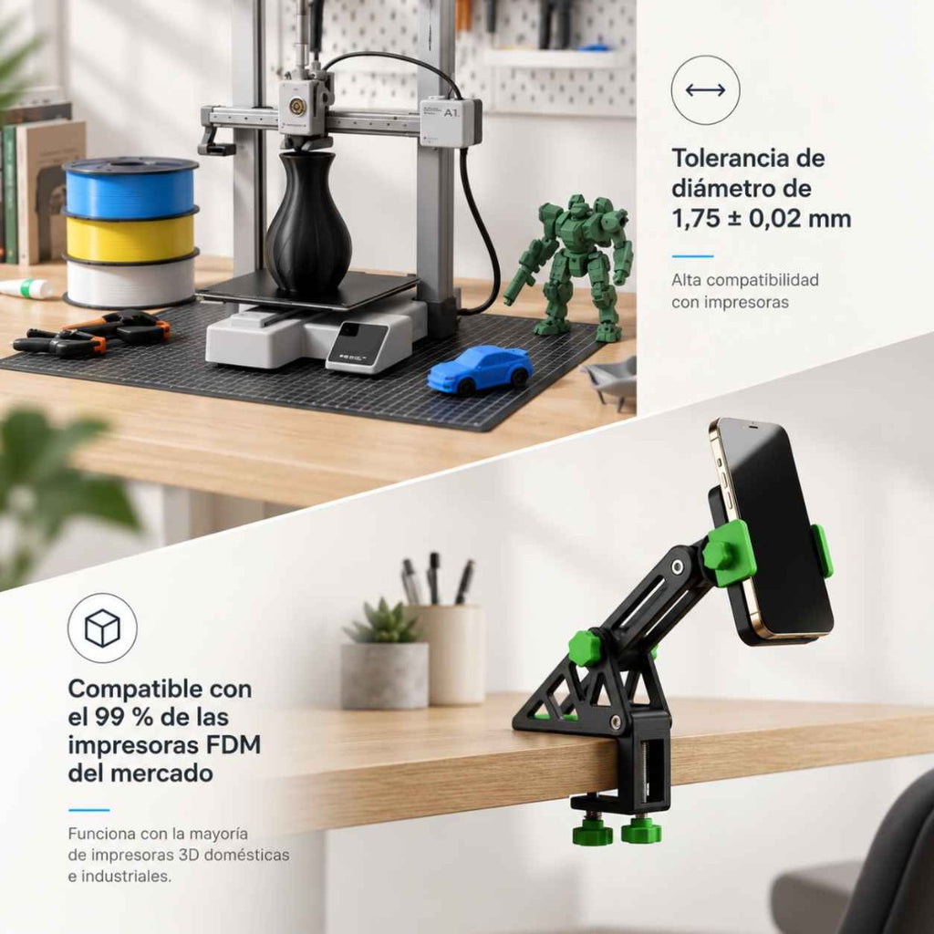 Filamento 3D SUNLU PLA+ 2.0 – Mayor Resistencia y Acabado Perfecto