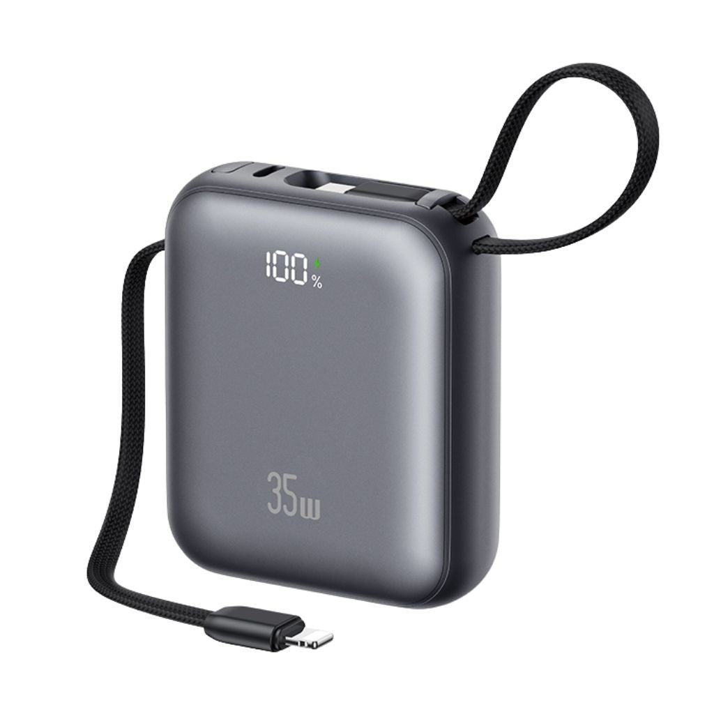 Power Bank USAMS CD261 PB86 10000mAh 35W con Cables Integrados