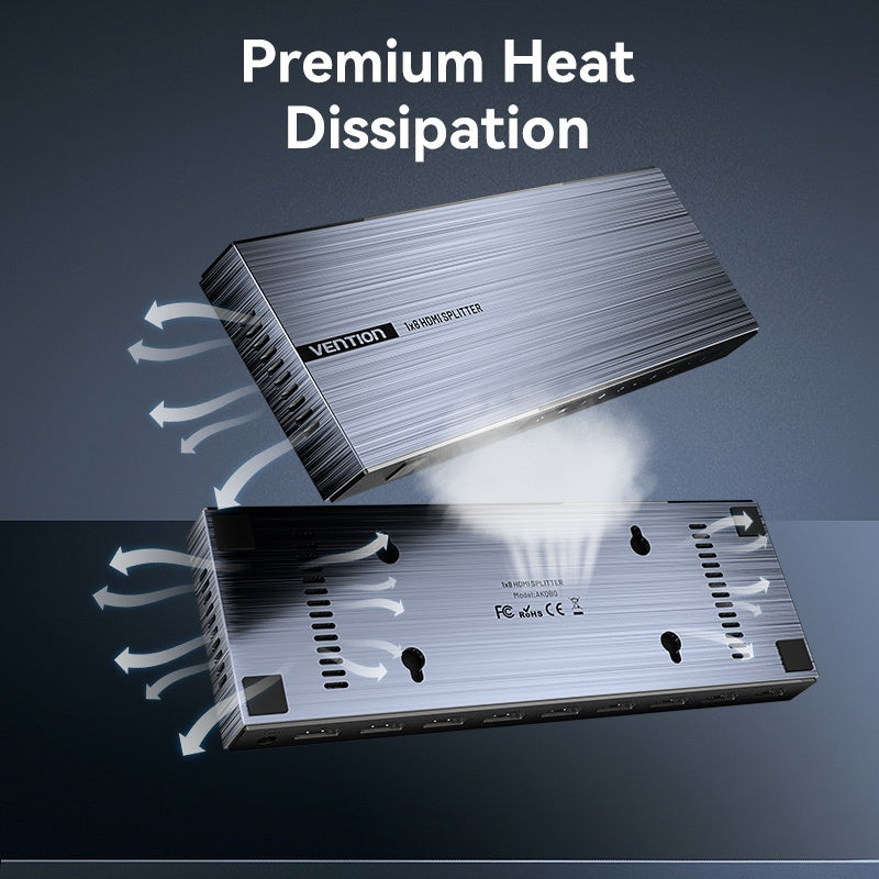 Divisor HDMI Vention 1x8 4K - Duplicación en 8 Pantallas