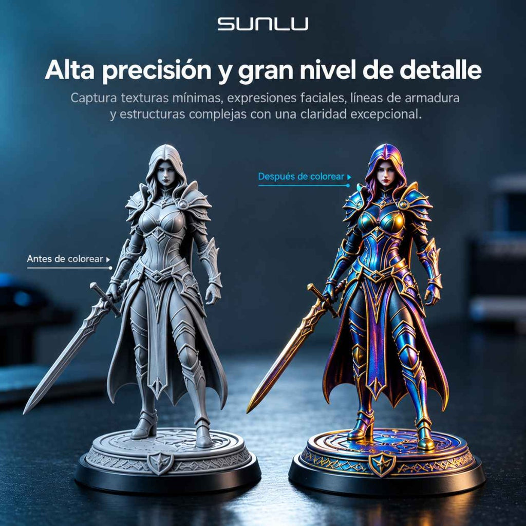 Resina 3D SUNLU Standard 1Kg - Alta Precisión y Bajo Olor