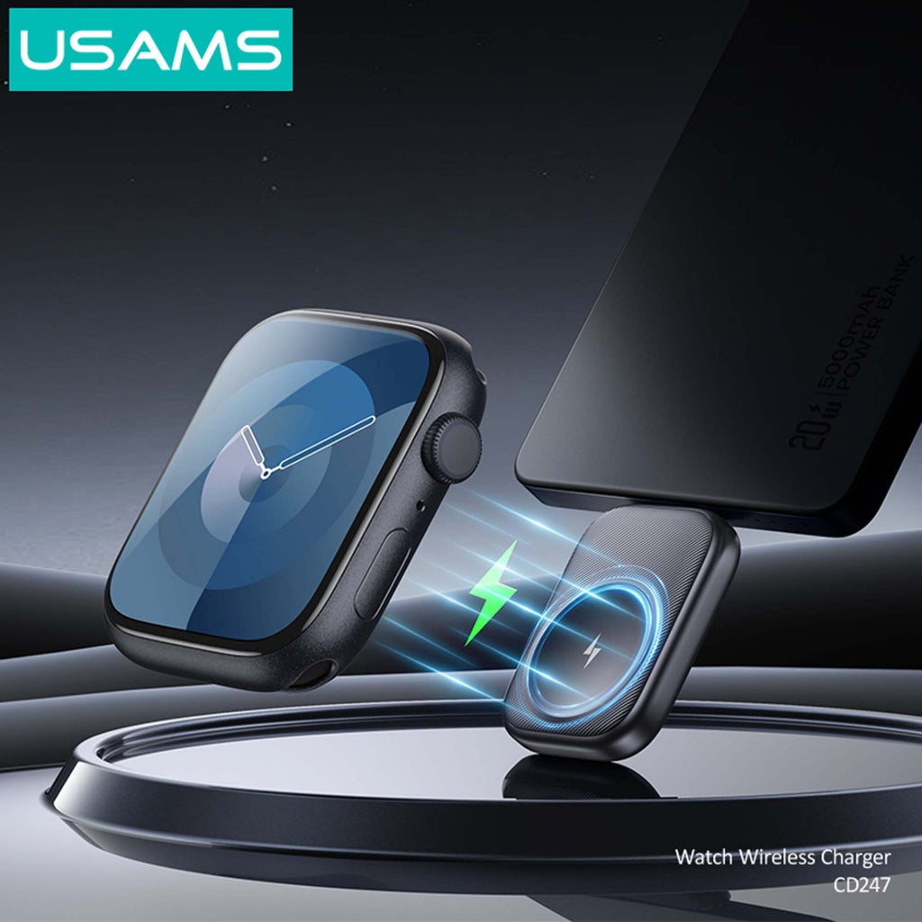 Cargador Inalámbrico Apple Watch USAMS - Ultra Portátil Tipo C
