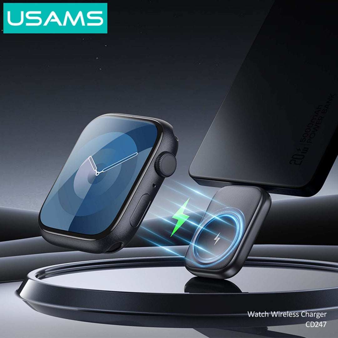 Cargador Inalámbrico Apple Watch USAMS - Ultra Portátil Tipo C