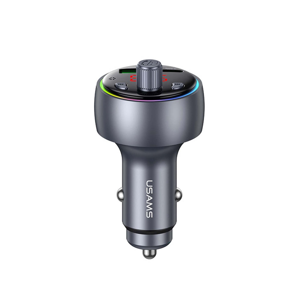 Transmisor FM y Cargador para Auto USAMS - Carga Rápida 30W