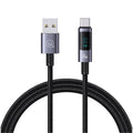 Cable USB a Tipo C USAMS Aluminio - Carga Rápida 6A con Pantalla LCD