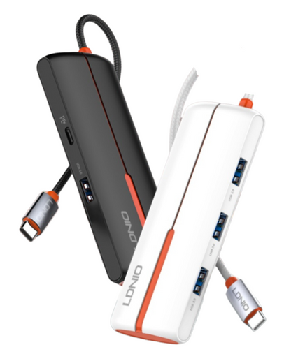 HUB Expansión 5 en 1 Tipo C USB C + USB 2.0 + 3 USB 3.0 LDNIO DS-25U