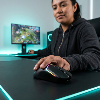 Mouse Gamer Dual mode XZZ-MO-04 Inalámbrico/Cableado RGB X-Lizzard
