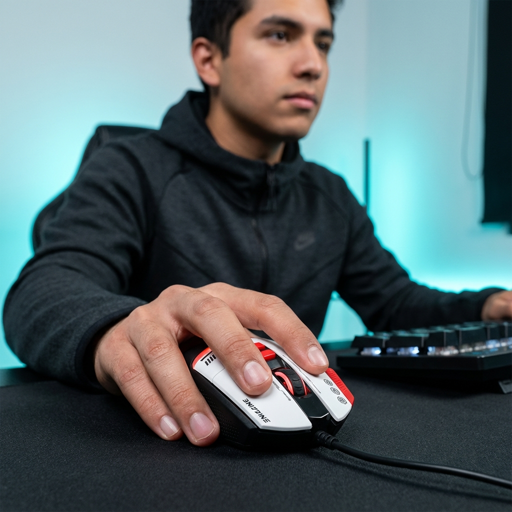Mouse Gamer X-Lizzard XZZ-MO-05 - Precisión 7200 DPI
