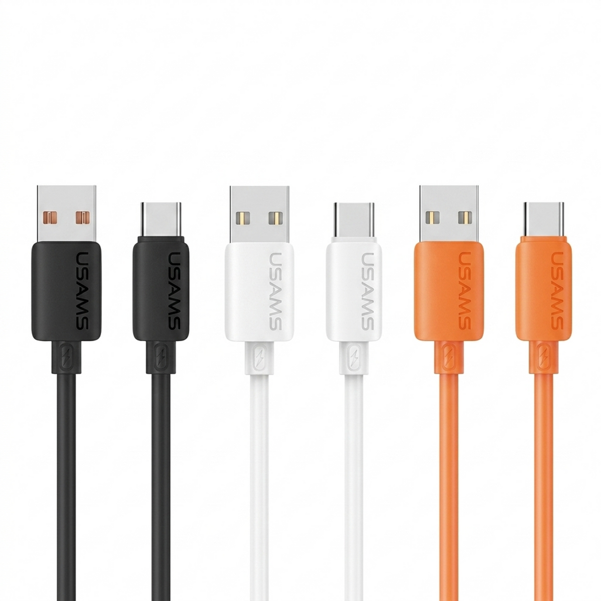 Cable USB-A a USB-C USAMS U98 - Silicona Suave y Carga Rápida 3A